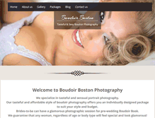 Tablet Screenshot of boudoirboston.com